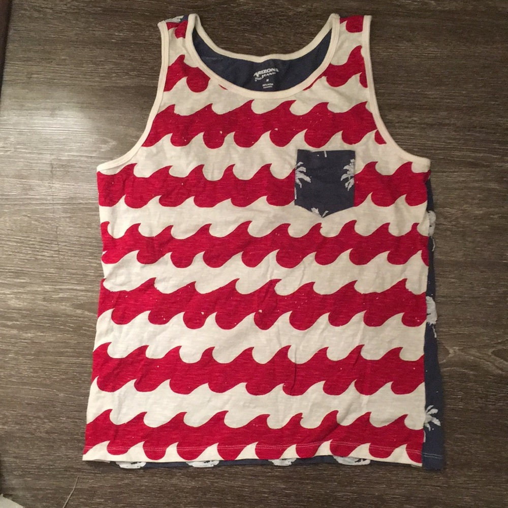 Red white and blue Bro Tank